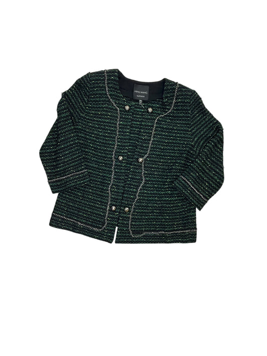 Blazer By Ming Wang In Black & Green, Size:Mp