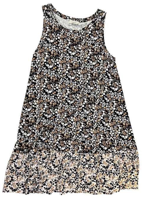 Dress Casual Midi By Loft In Floral Print, Size:L