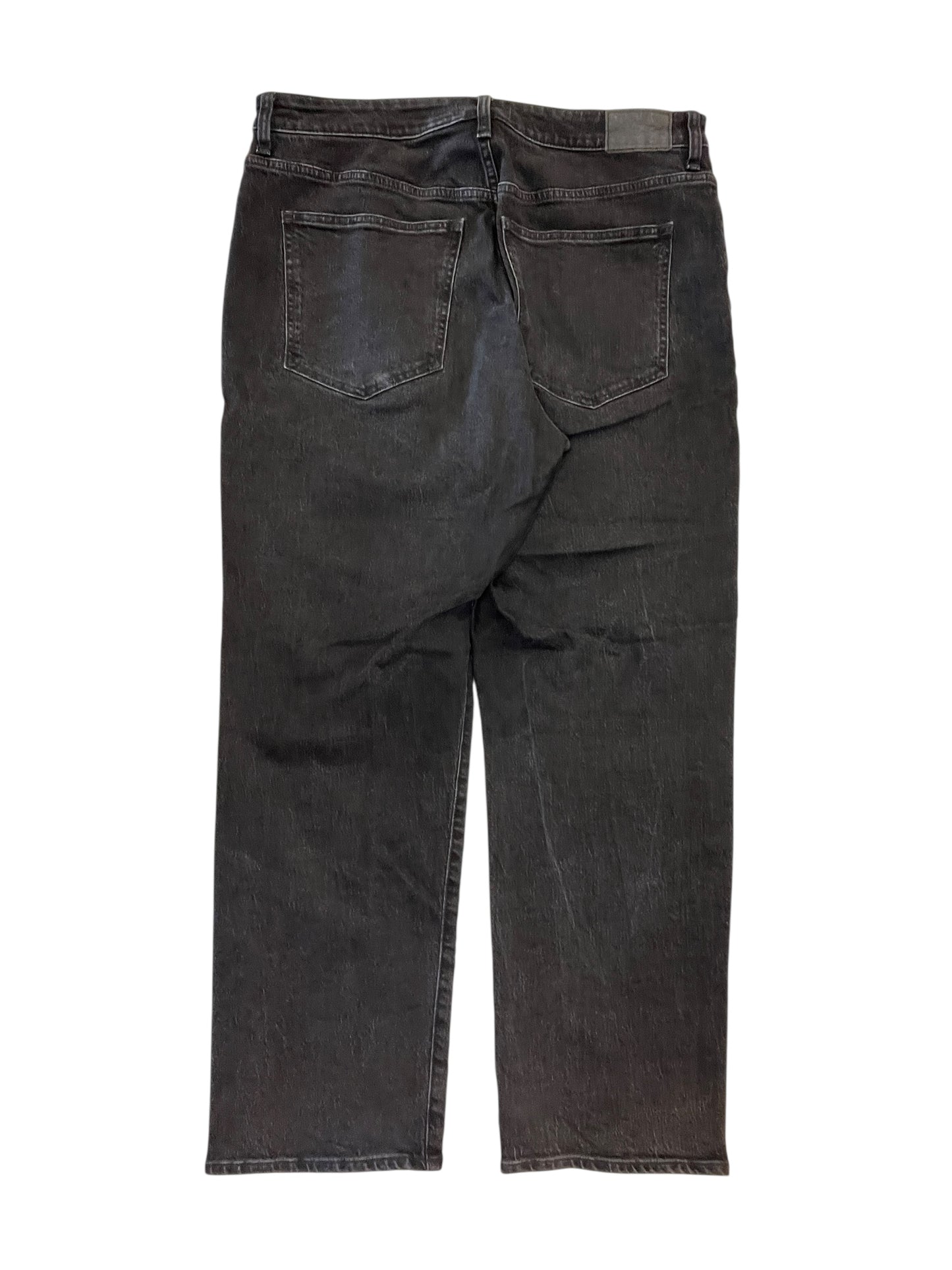 Jeans Boot Cut By Madewell In Black Denim, Size:14