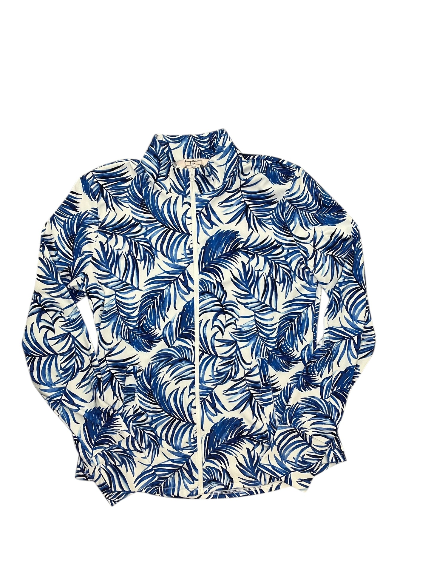 Athletic Jacket By Tommy Bahama In Blue & White, Size:L