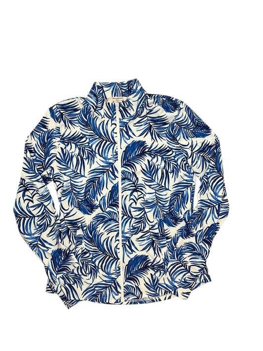 Athletic Jacket By Tommy Bahama In Blue & White, Size:L