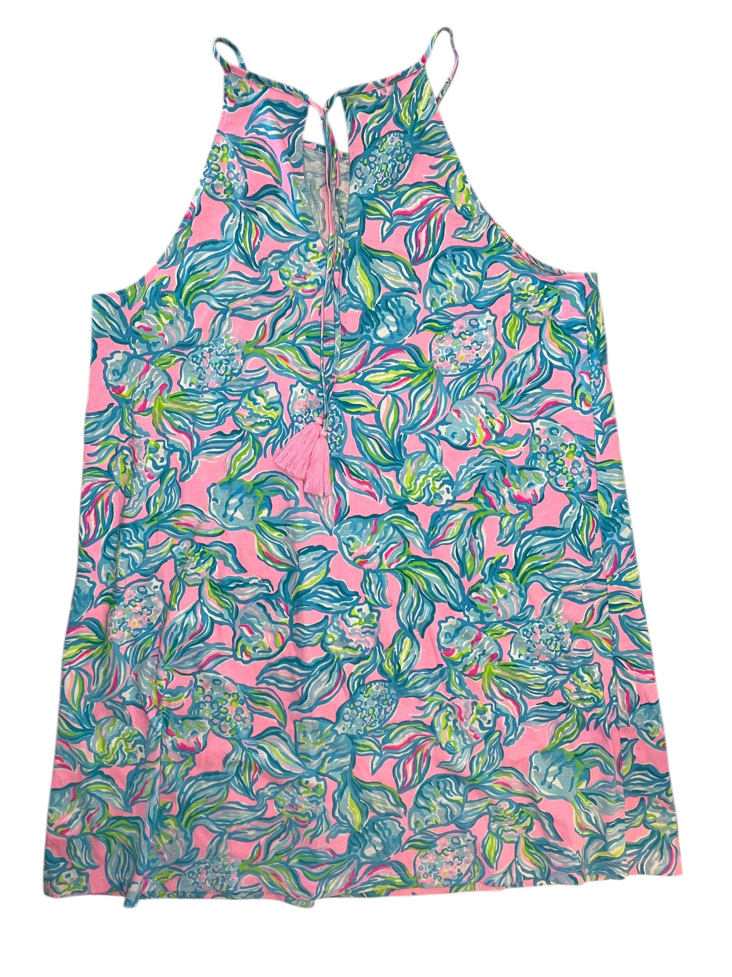 Dress Designer By Lilly Pulitzer In Blue & Pink, Size:Xl