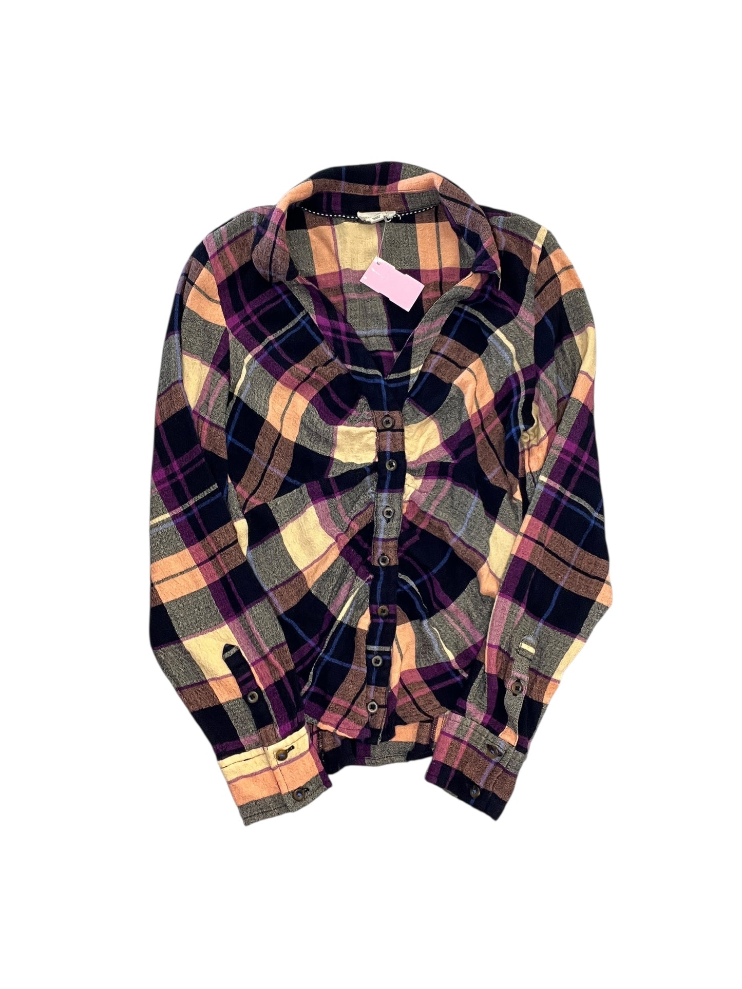 Top Ls By Pilcro In Plaid Pattern, Size:Xxs
