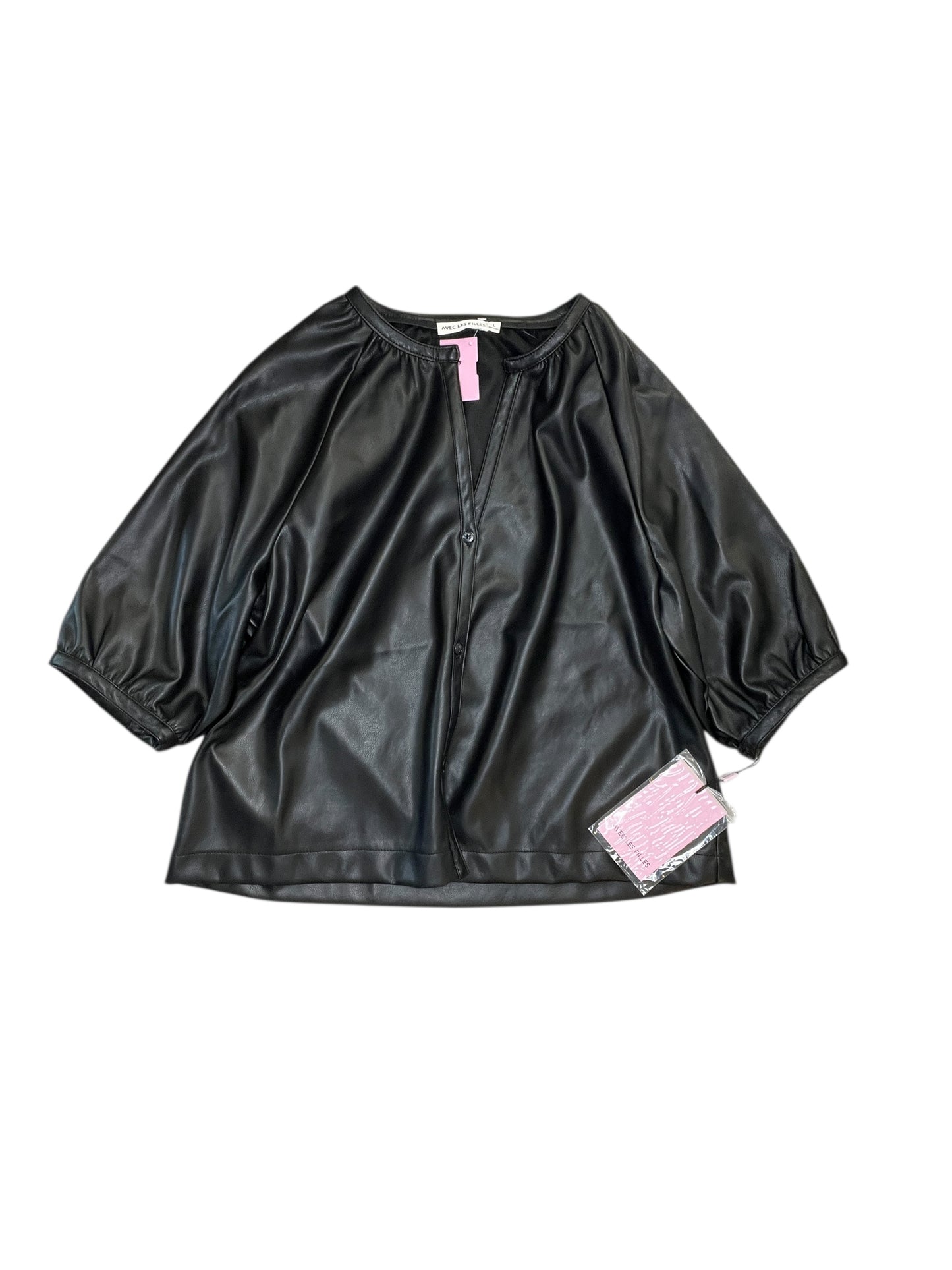 Top Ss By Avec Les Filles In Black, Size:L