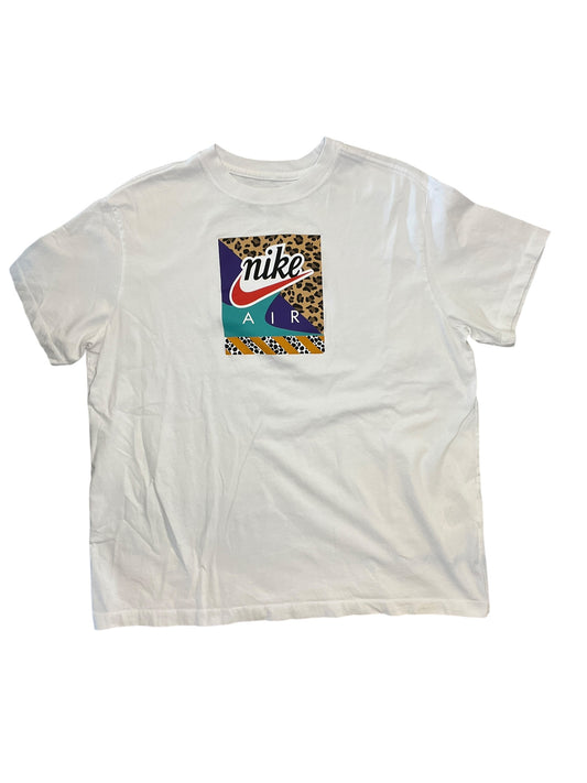 Athletic Top Ss By Nike Apparel In White, Size:L