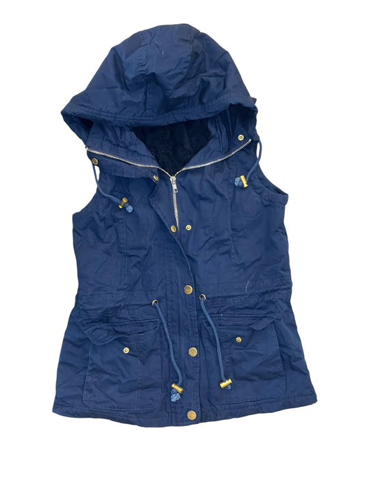 Vest Faux Fur & Sherpa By   Clothes Mentor In Blue, Size:S