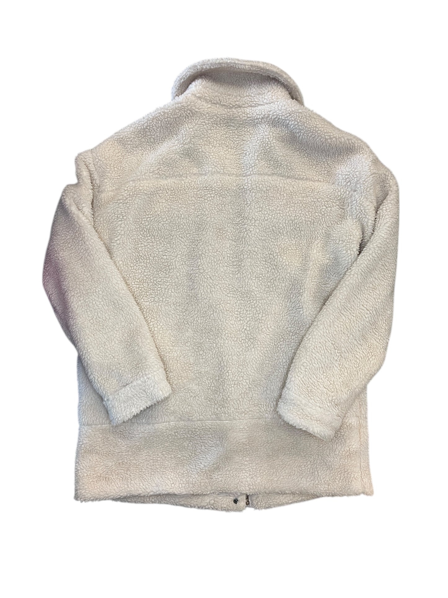 Coat Faux Fur & Sherpa By Levis In White, Size:M