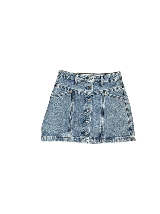 Skirt Mini & Short By Abercrombie And Fitch In Blue Denim, Size:Xs