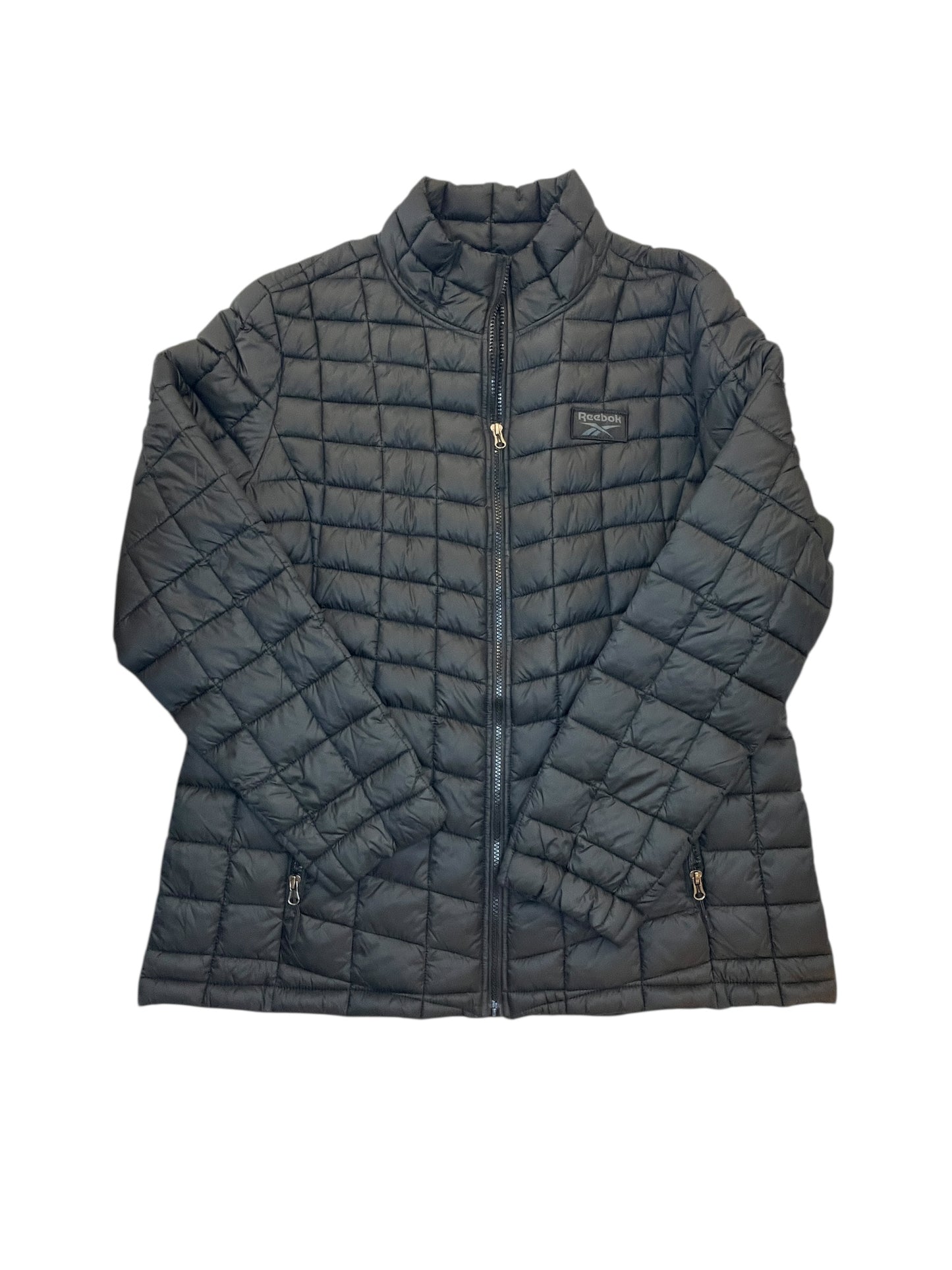 Jacket Puffer & Quilted By Reebok In Black, Size:Xl