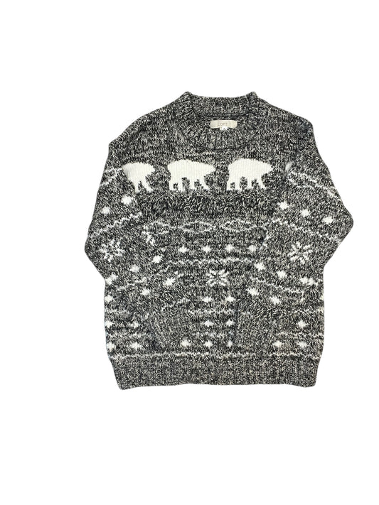 Sweater By Loft In Grey, Size:L