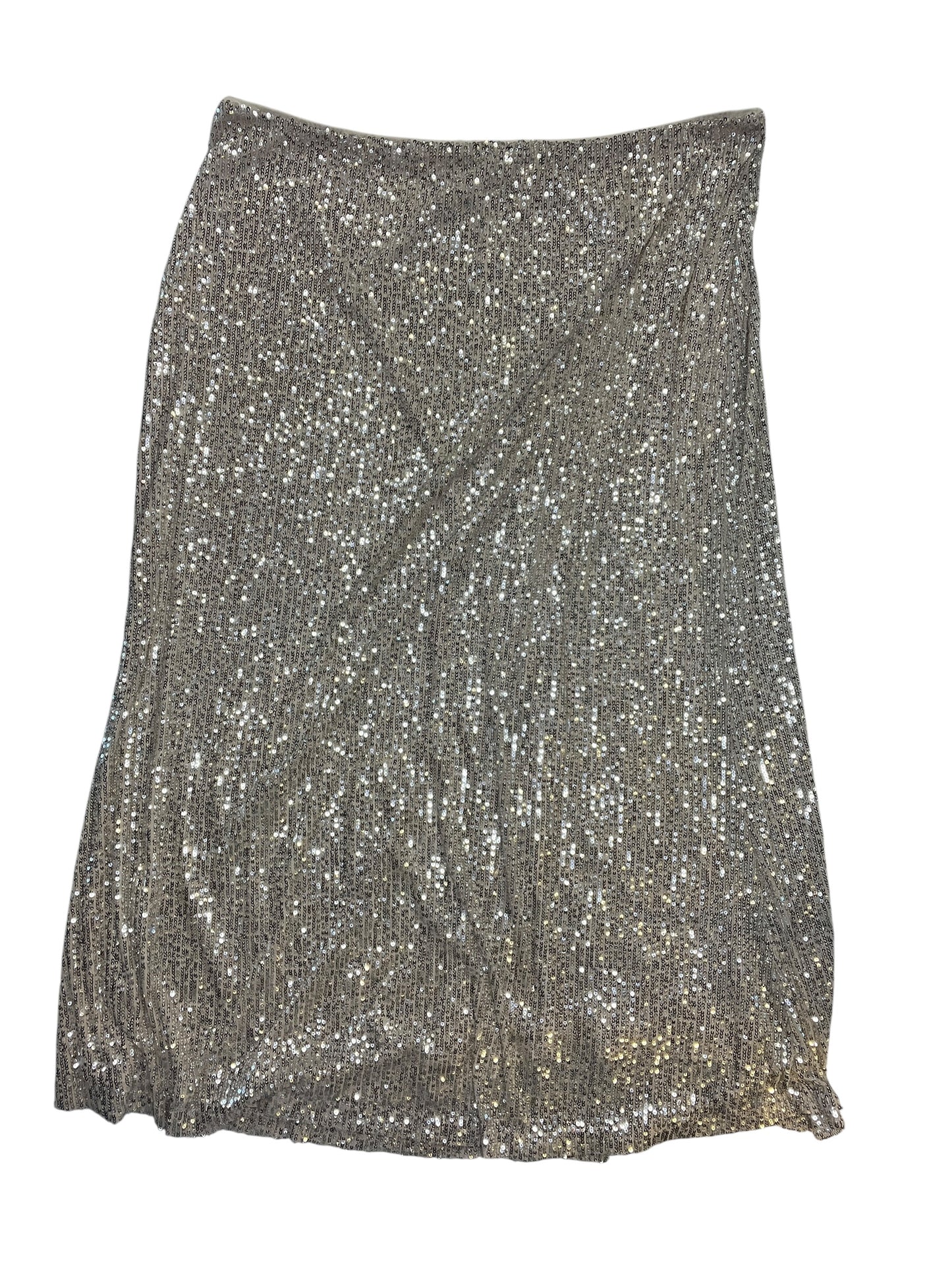 Skirt Maxi By Old Navy In Silver, Size:2X