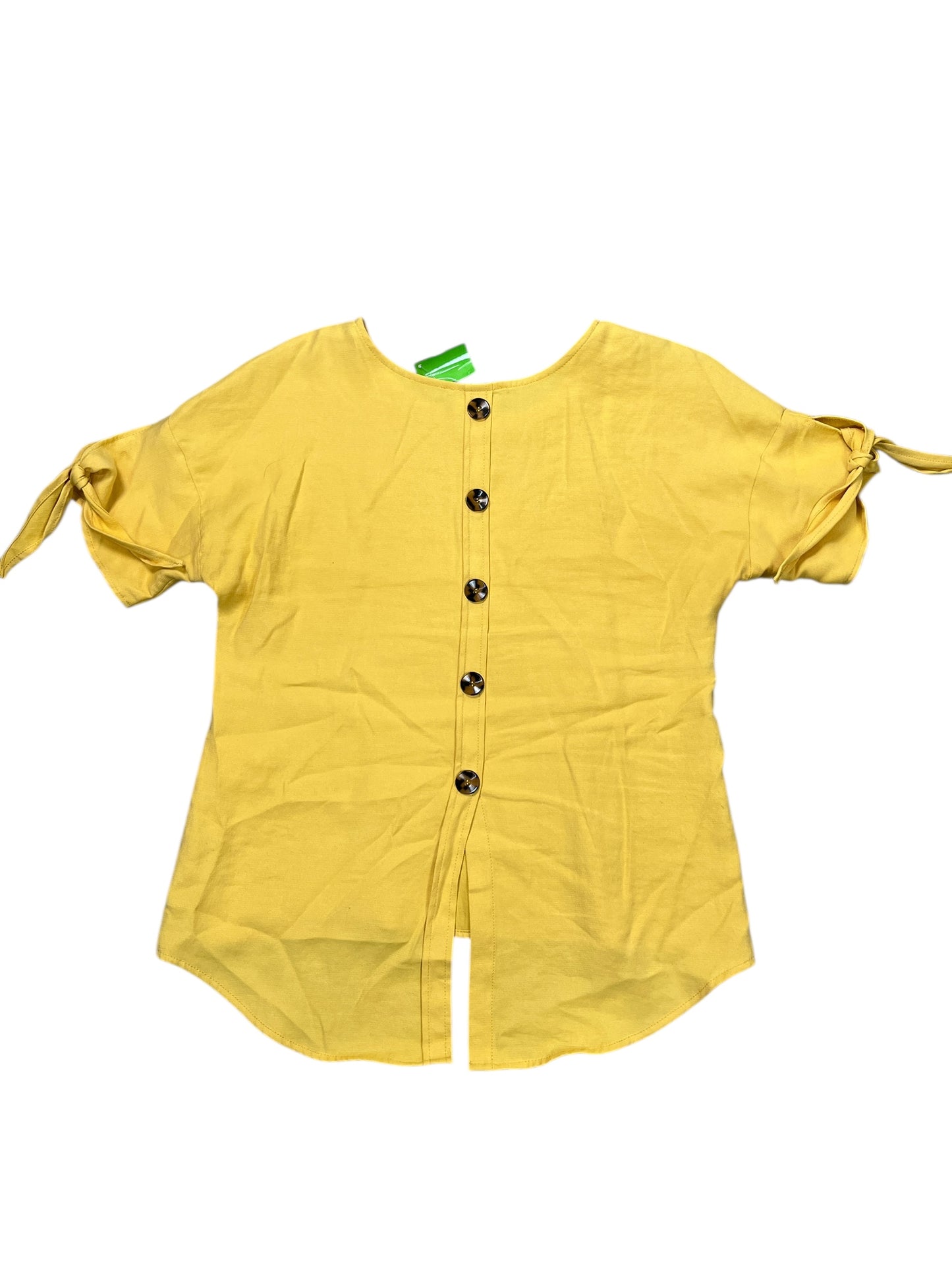 Blouse Ss By Cmc In Yellow, Size:M