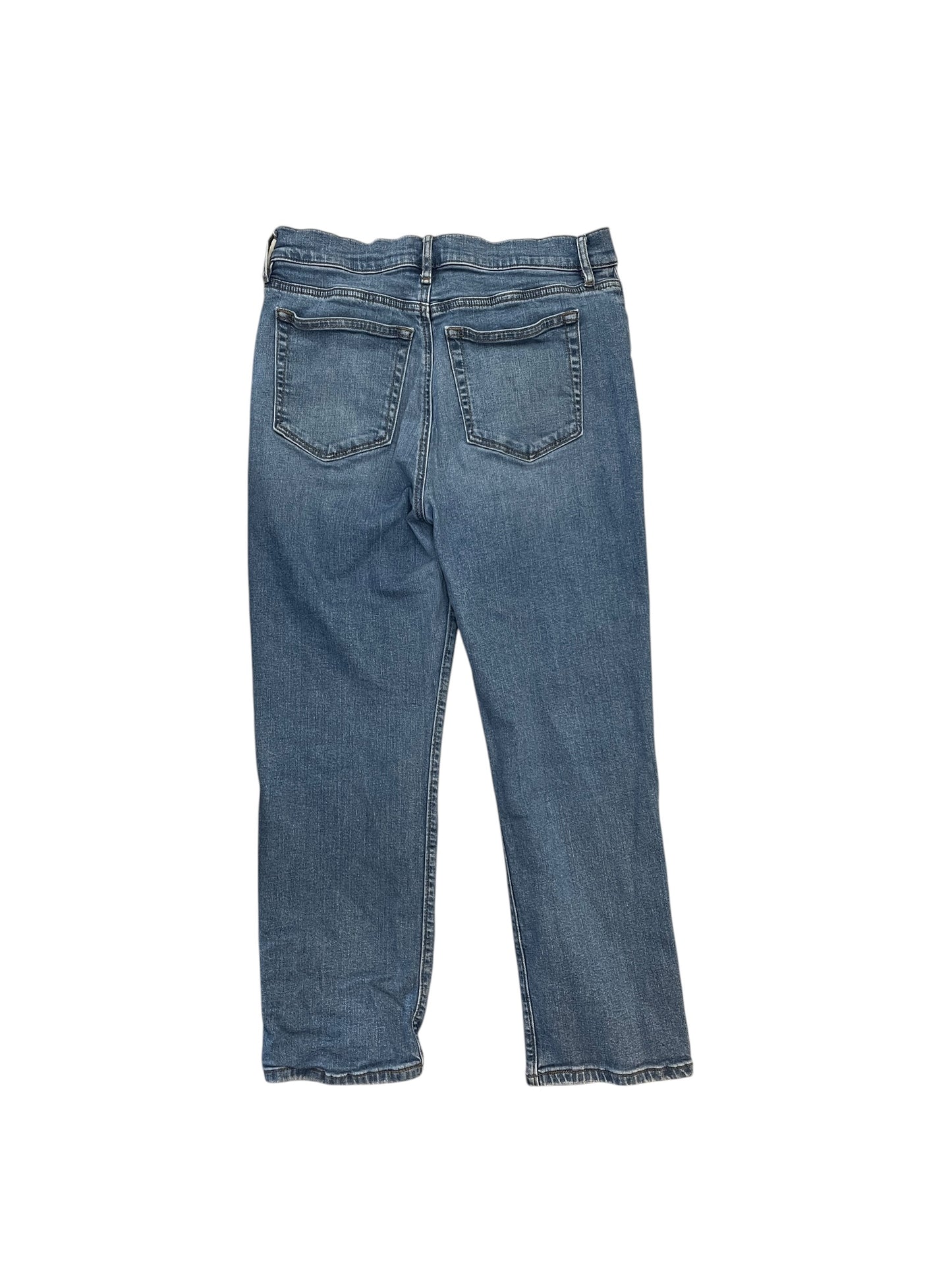 Jeans Straight By Loft In Blue Denim, Size:6P