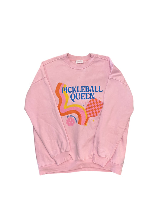 Sweatshirt Crewneck By Pink Lily In Pink, Size:S