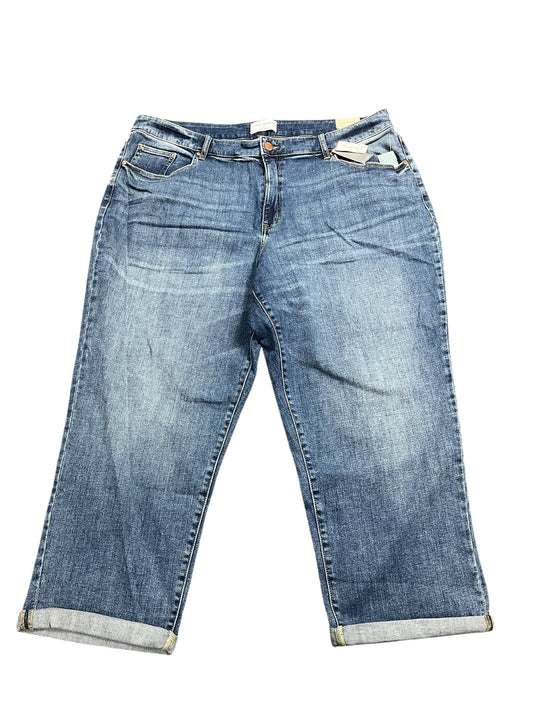 Jeans Boyfriend By Lane Bryant In Blue Denim, Size:22