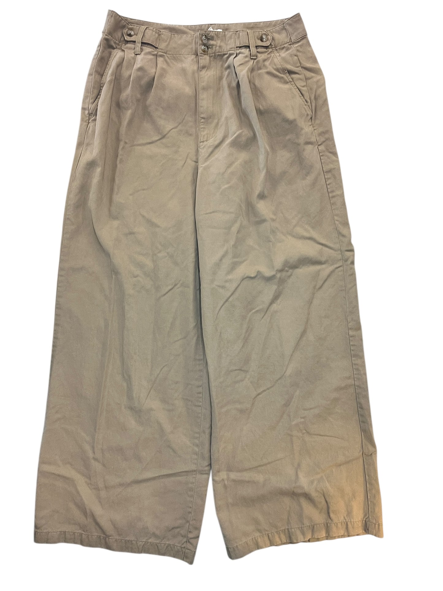 Pants Wide Leg By Madewell In Tan, Size:L