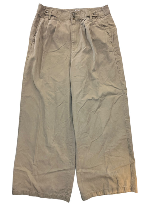 Pants Wide Leg By Madewell In Tan, Size:L