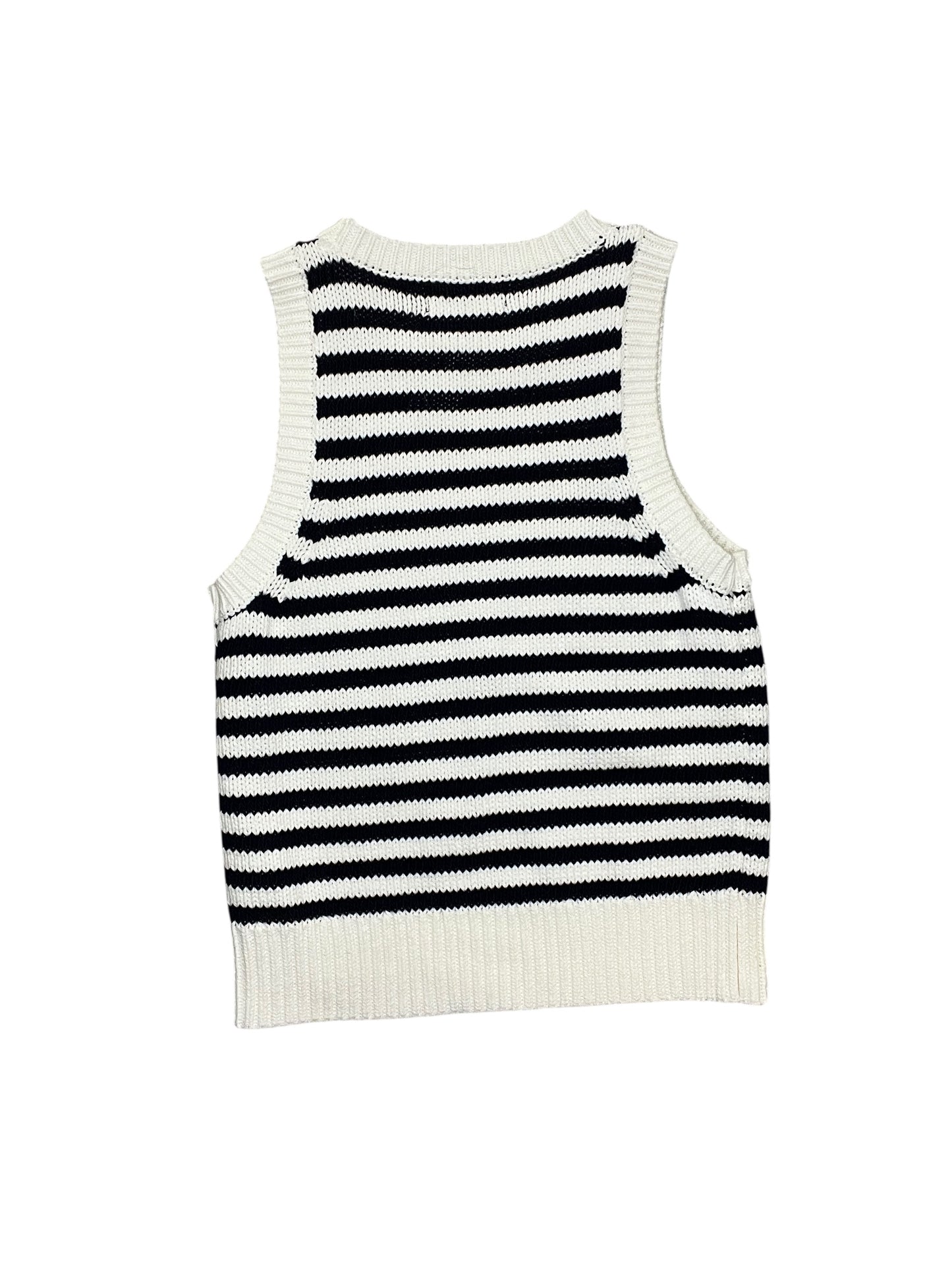 Vest Sweater By Marled In Striped Pattern, Size:S