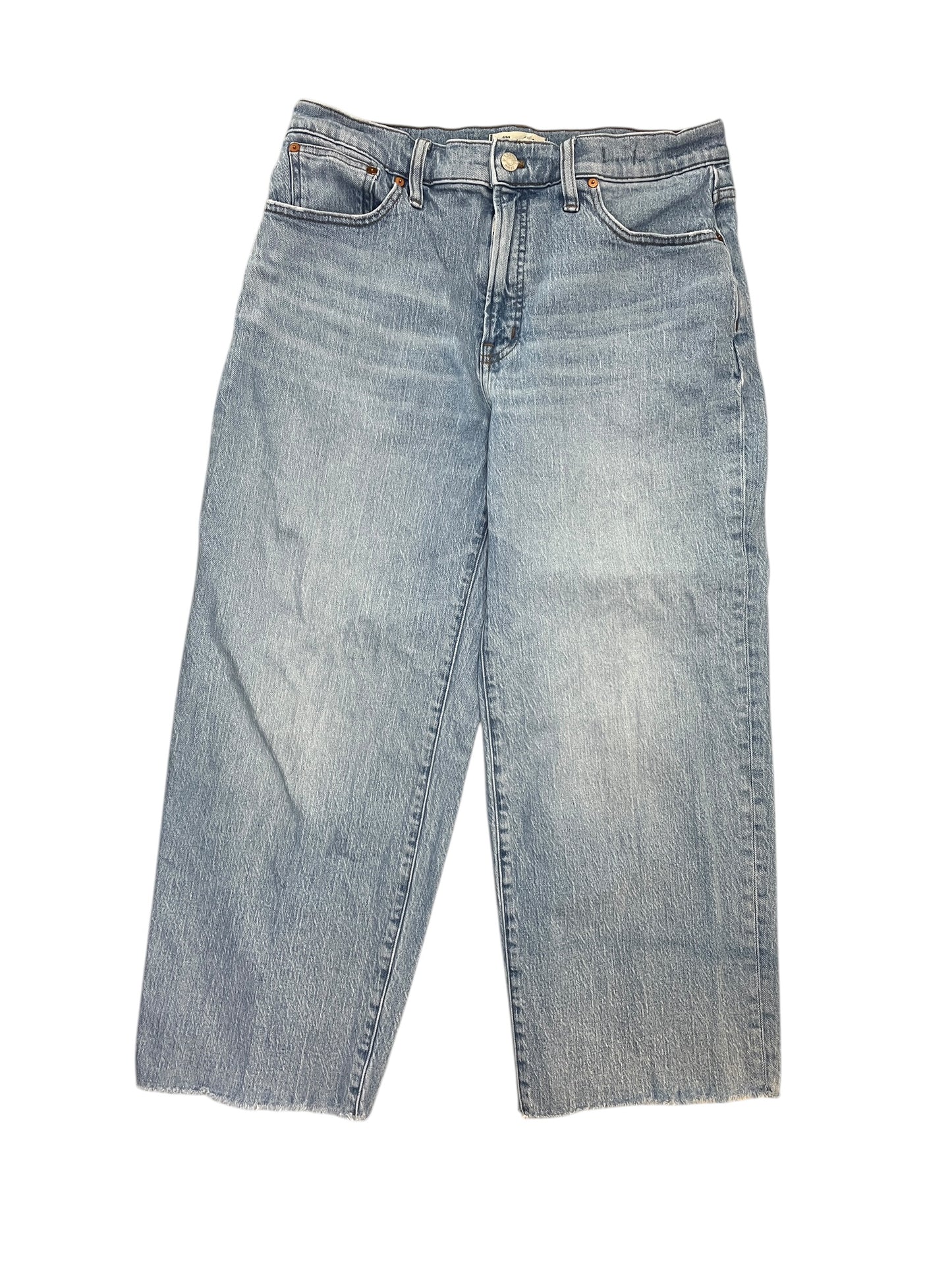 Jeans Wide Leg By Madewell In Blue Denim, Size:12