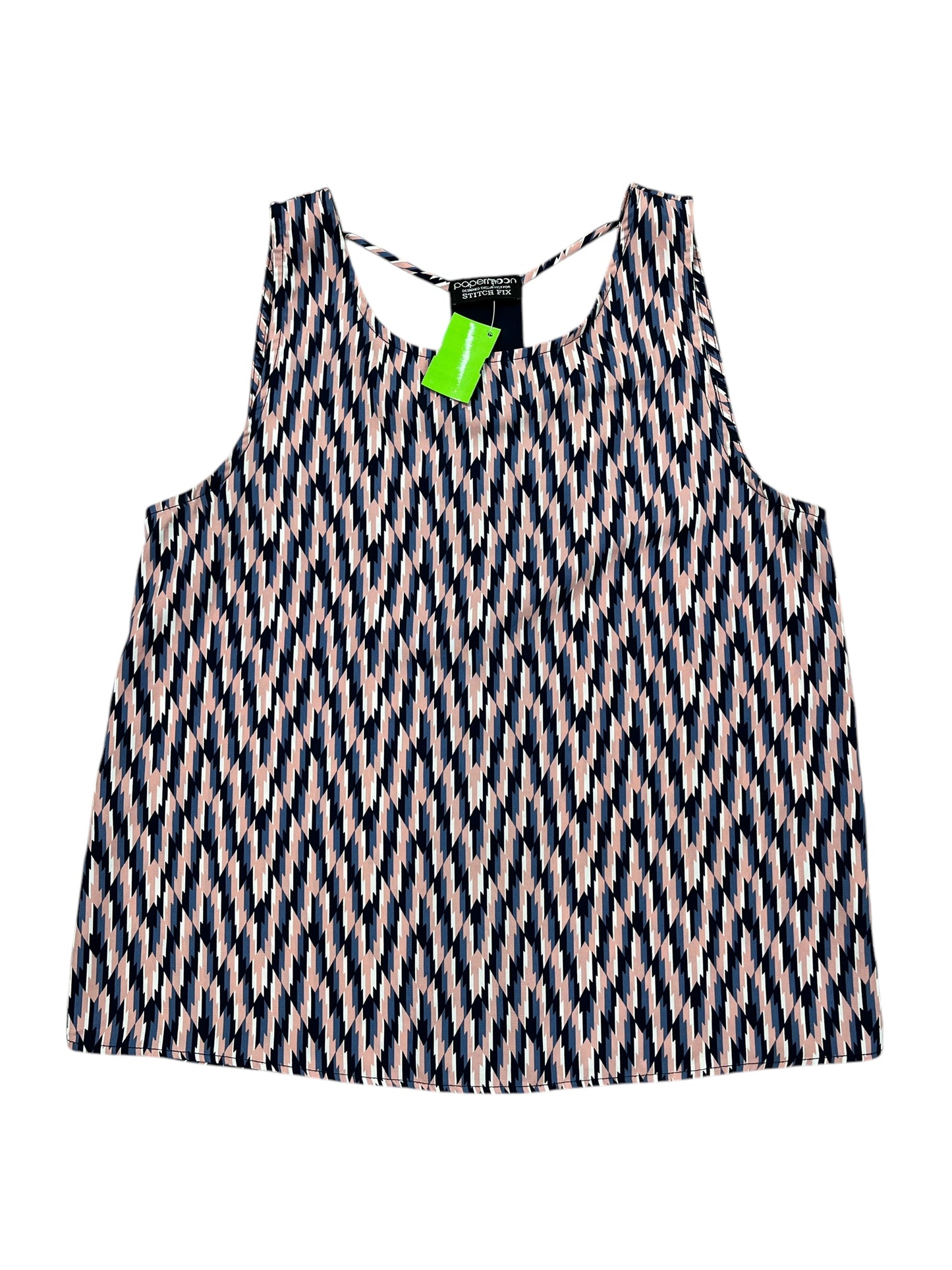 Top Sleeveless By Papermoon In Blue & Pink, Size:S