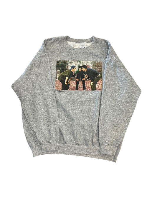 Sweatshirt Crewneck By Clothes Mentor In Grey, Size:Xxl