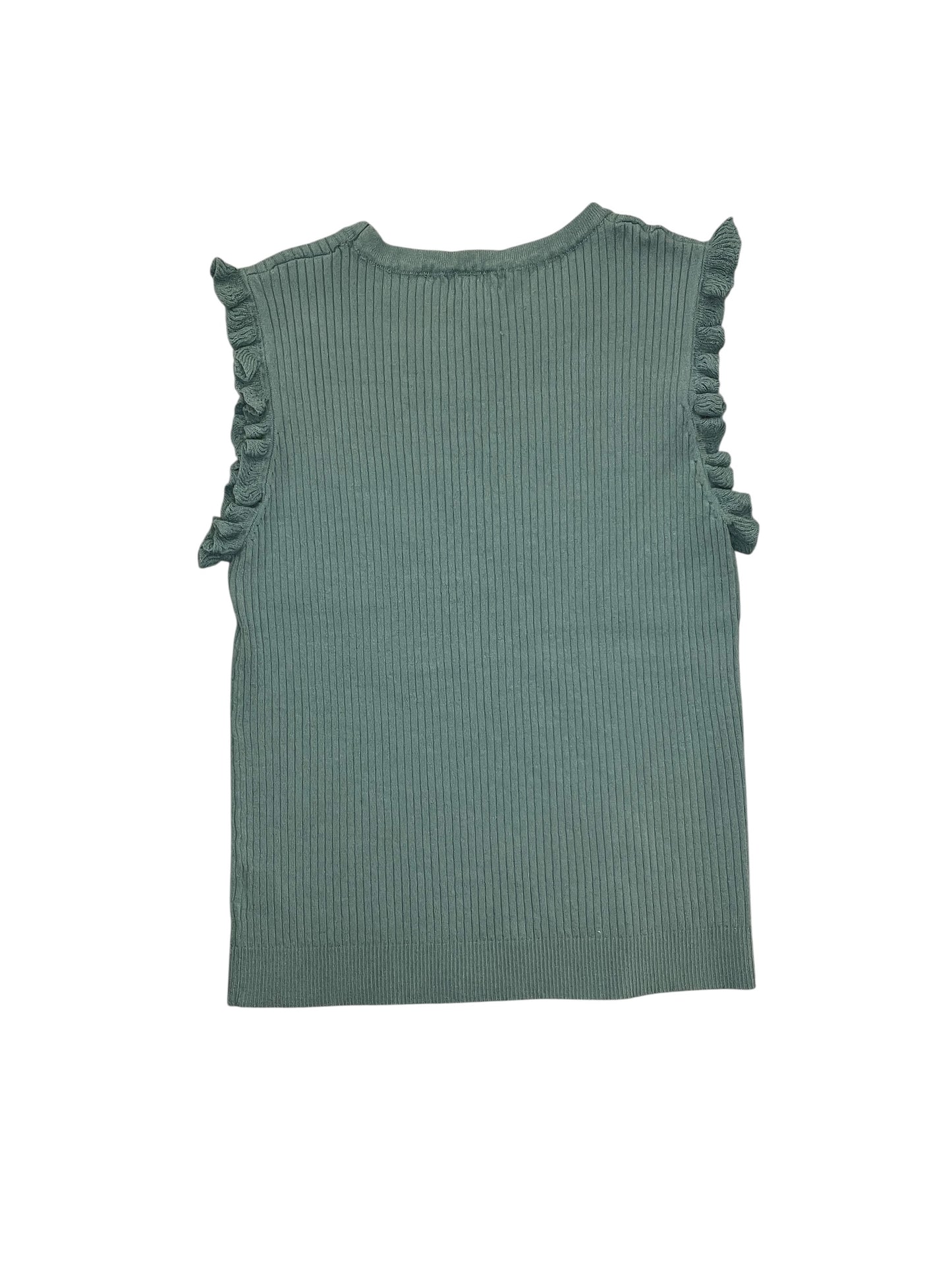 Top Sleeveless By La Miel In Green, Size:L