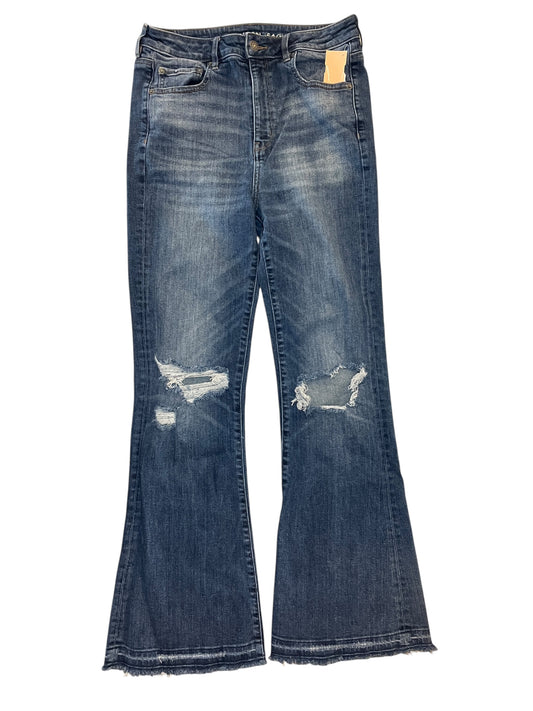 Jeans Flared By American Eagle In Blue Denim, Size:10