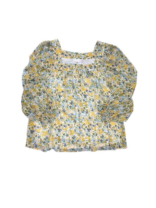Blouse Ls By Lc Lauren Conrad In Floral Print, Size:Xl