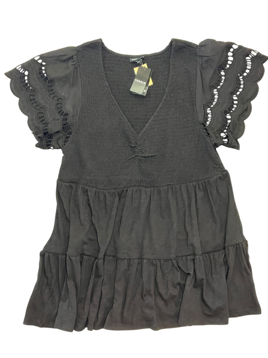 Blouse Ss By Torrid In Black, Size:1X