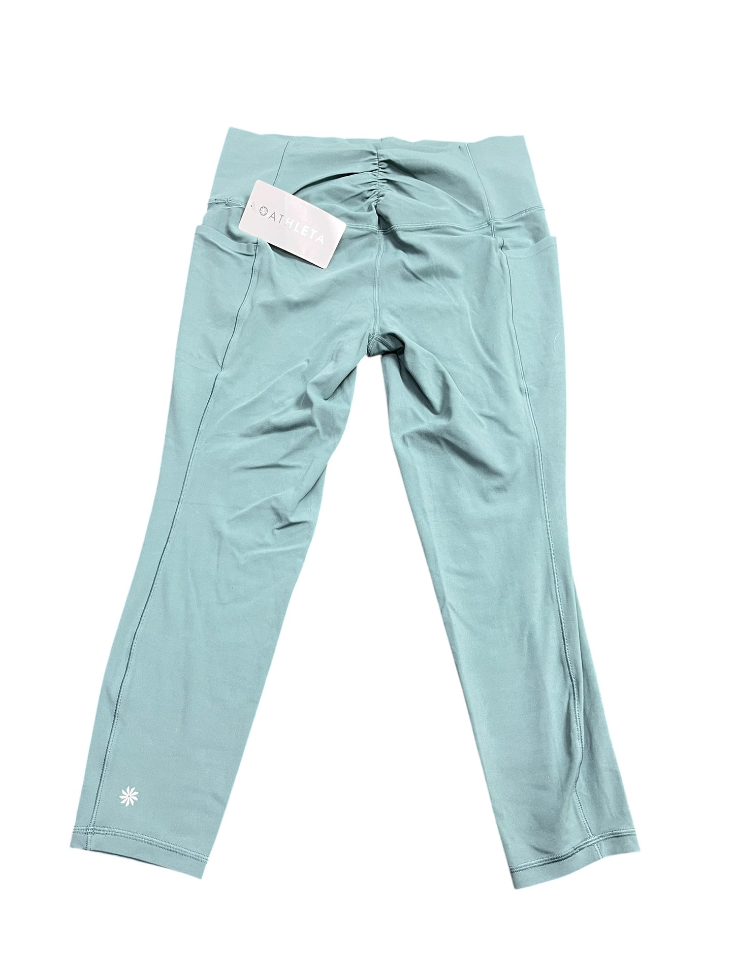 Athletic Leggings By Athleta In Green, Size:L