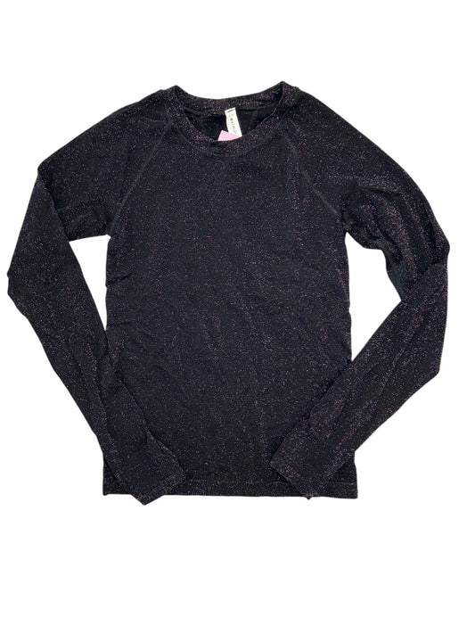 Athletic Top Ls Crewneck By Athleta In Black & Silver, Size:Xs