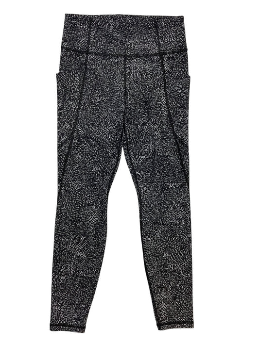Athletic Leggings Capris By Athleta In Black & White, Size:S