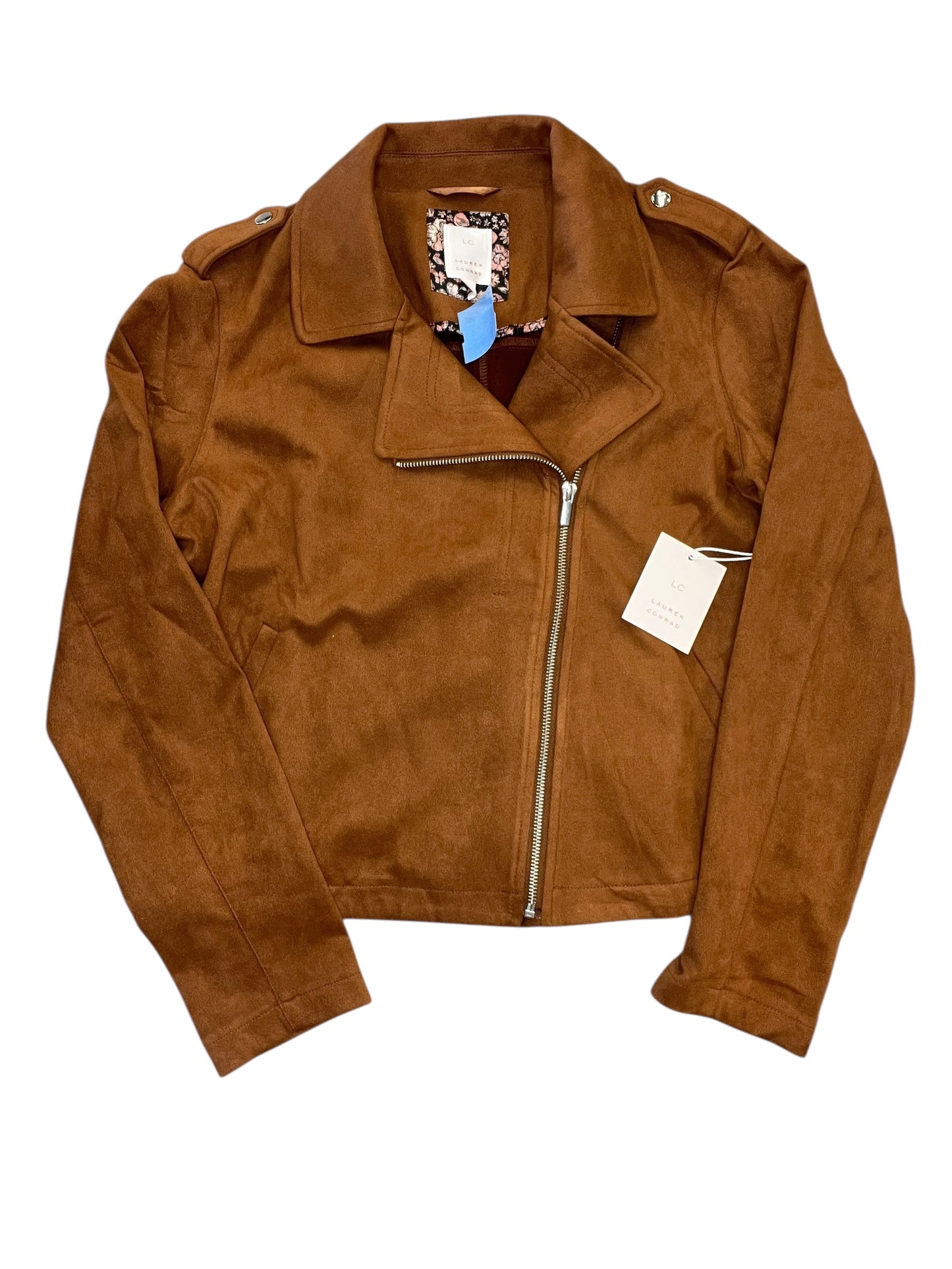 Jacket Moto By Lc Lauren Conrad In Brown, Size:L