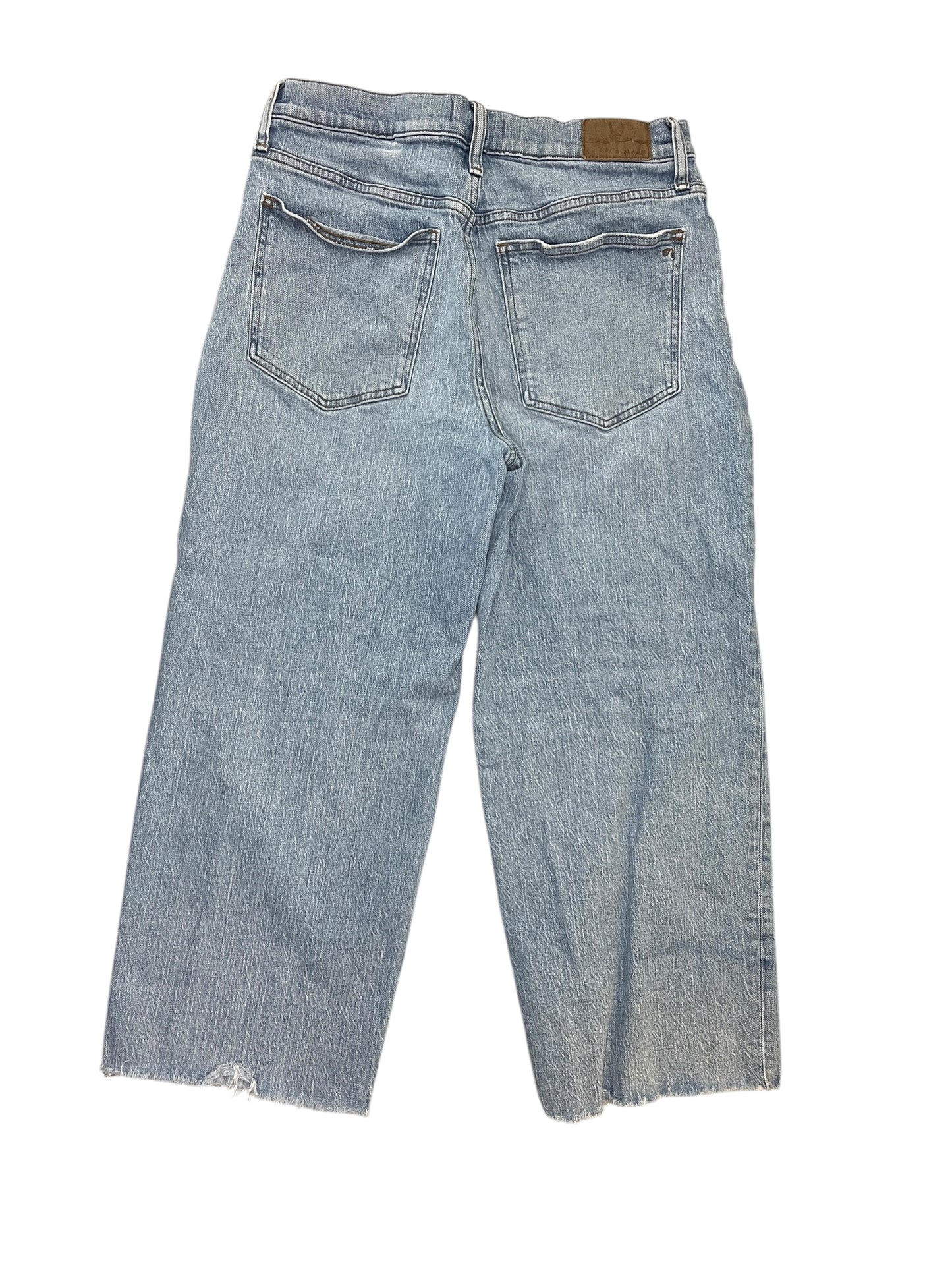 Jeans Wide Leg By Madewell In Blue Denim, Size:12