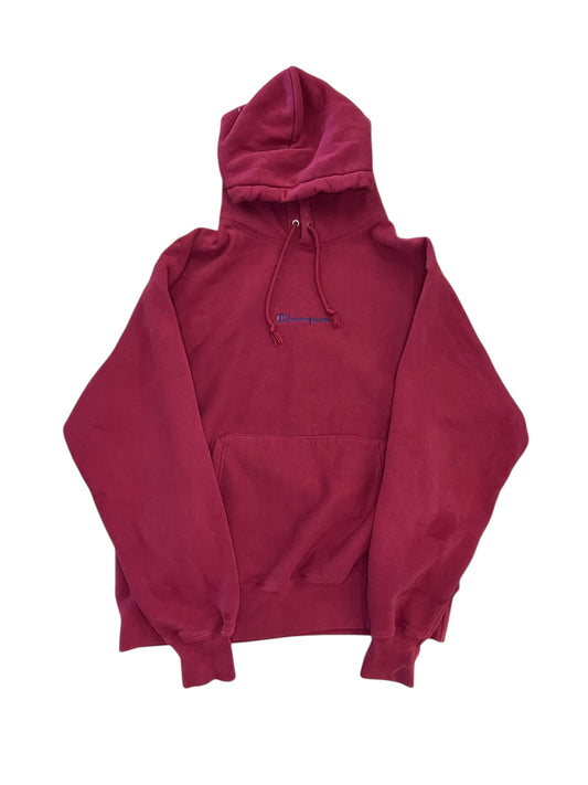Athletic Sweatshirt Hoodie By Champion In Pink, Size:L