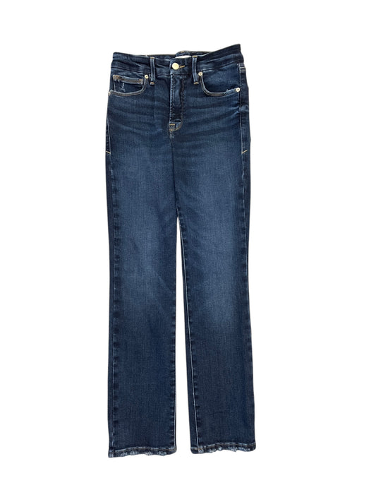 Jeans Straight By Good American In Blue Denim, Size:2