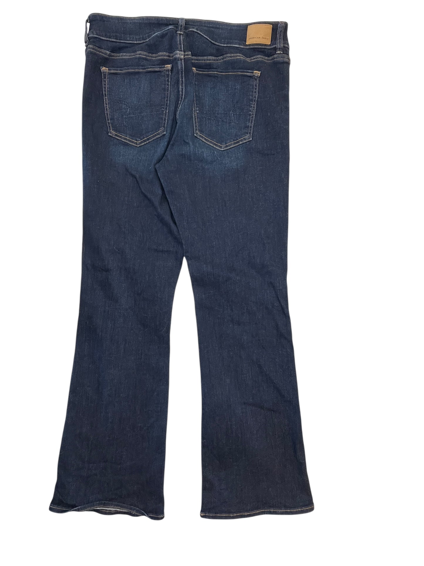 Jeans Boot Cut By American Eagle In Blue Denim, Size:14