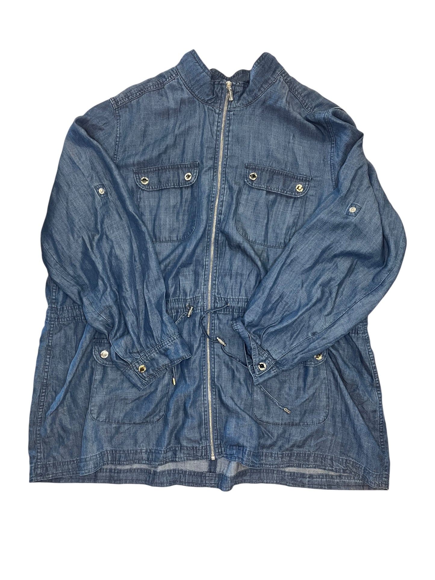 Jacket Other By Calvin Klein In Blue Denim, Size:2X