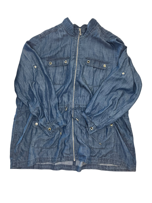 Jacket Other By Calvin Klein In Blue Denim, Size:2X
