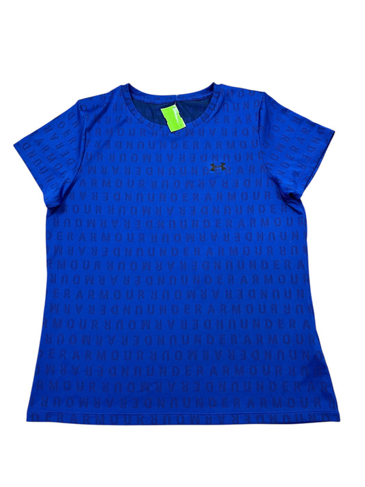 Athletic Top Ss By Under Armour In Blue, Size:Xl
