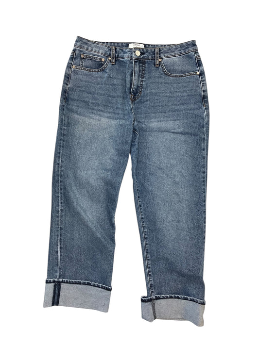 Jeans Wide Leg By Clothes Mentor In Blue Denim, Size:8