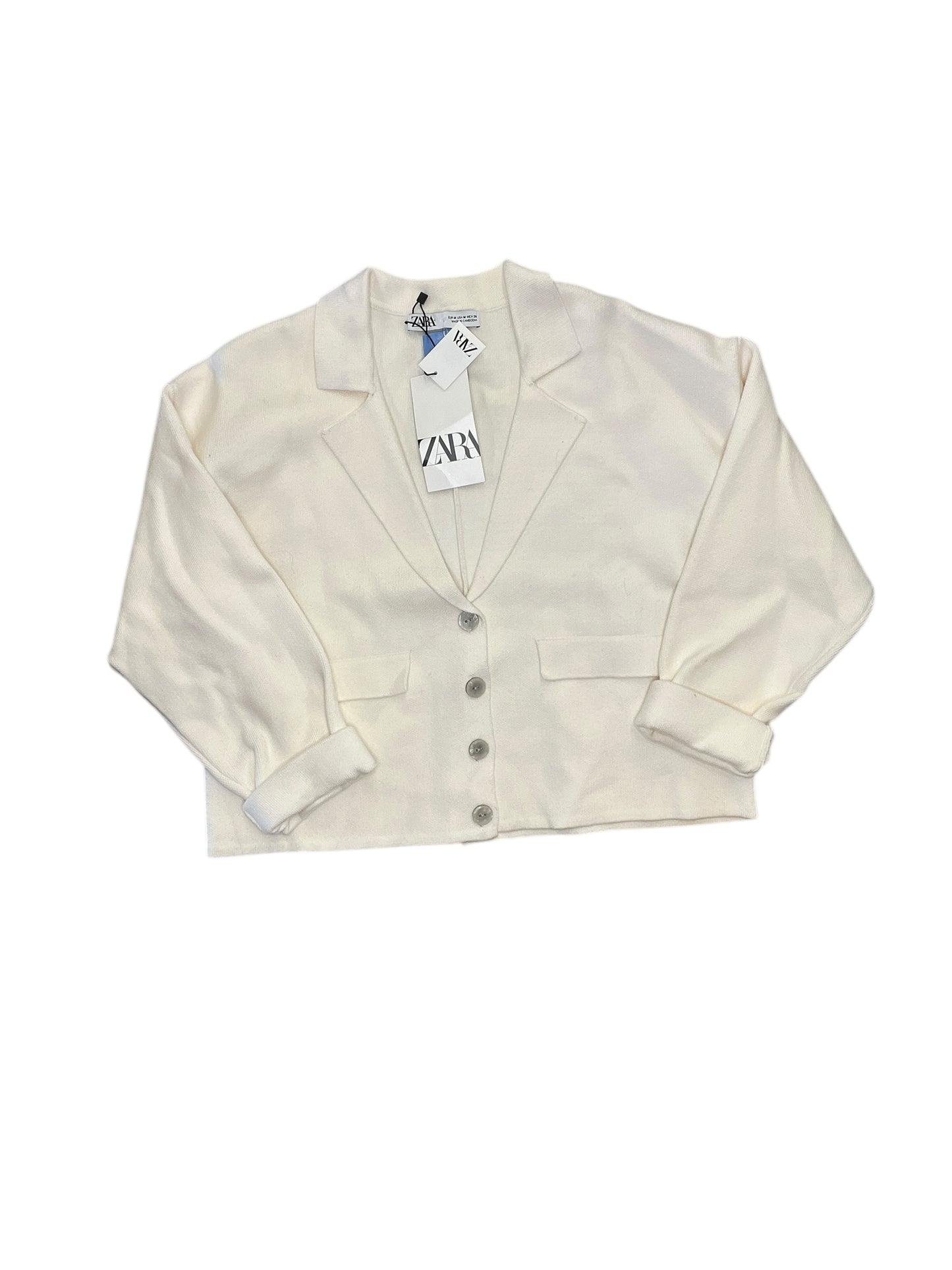 Blazer By Zara In Ivory, Size:M