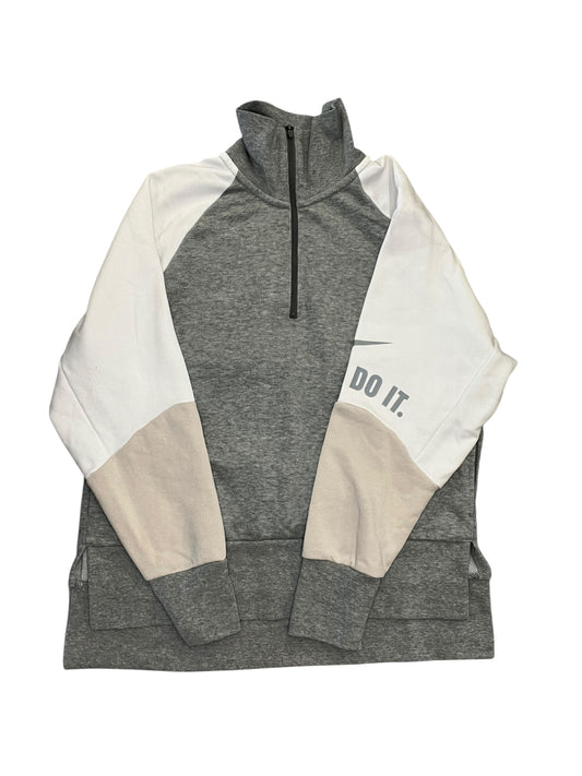 Sweatshirt Collar By Nike In Grey, Size:S