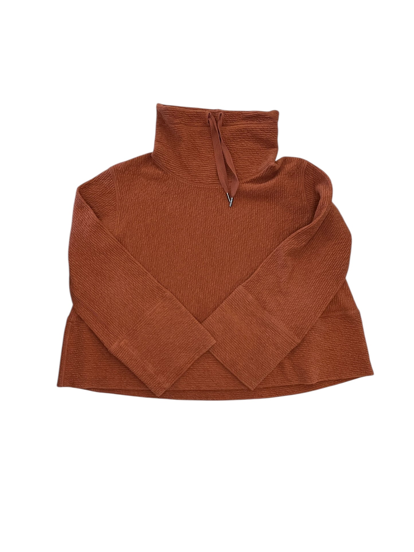 Sweatshirt Collar By Lululemon In Orange, Size:M