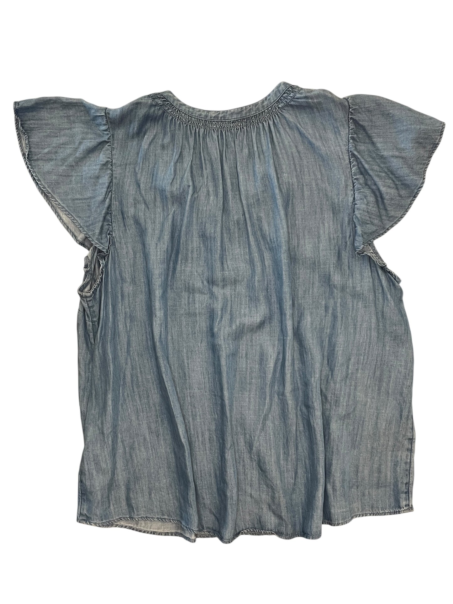 Top Sleeveless By Lc Lauren Conrad In Blue Denim, Size:1X