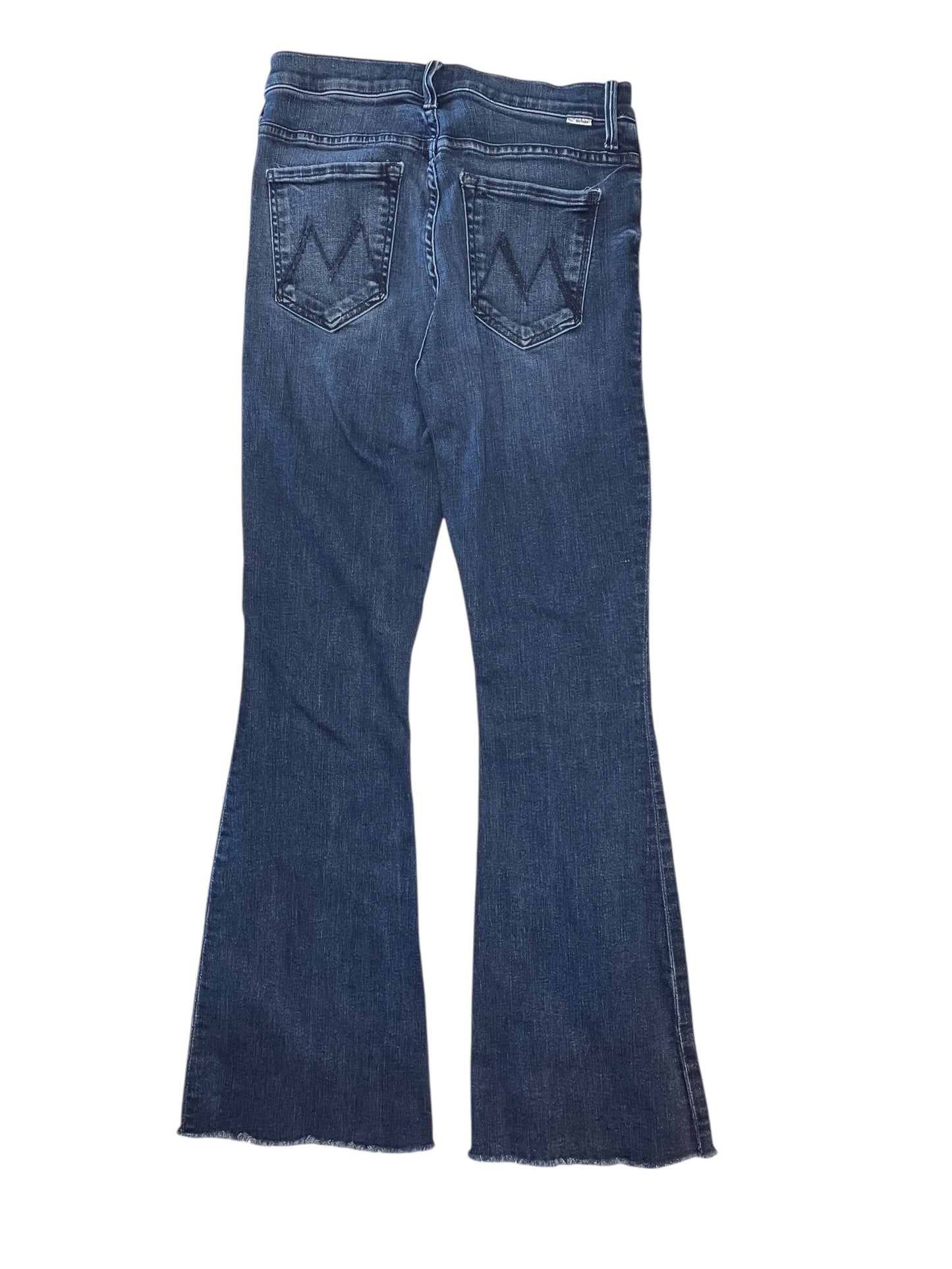 Jeans Flared By Mother In Blue Denim, Size:2