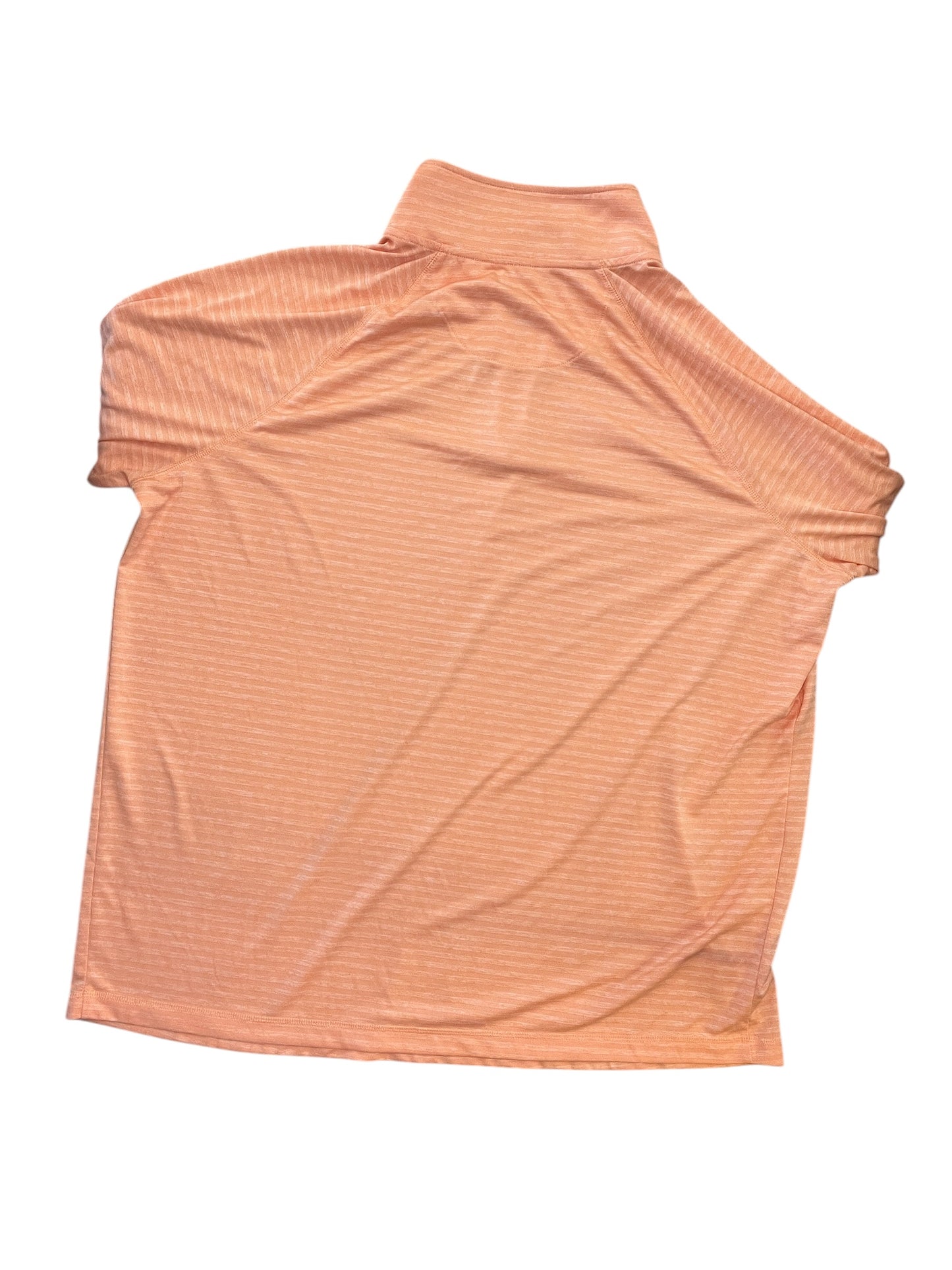 Athletic Top Ls Collar By Croft And Barrow In Orange, Size:2X