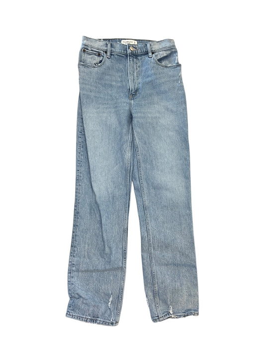 Jeans Straight By Abercrombie And Fitch In Blue Denim, Size:4