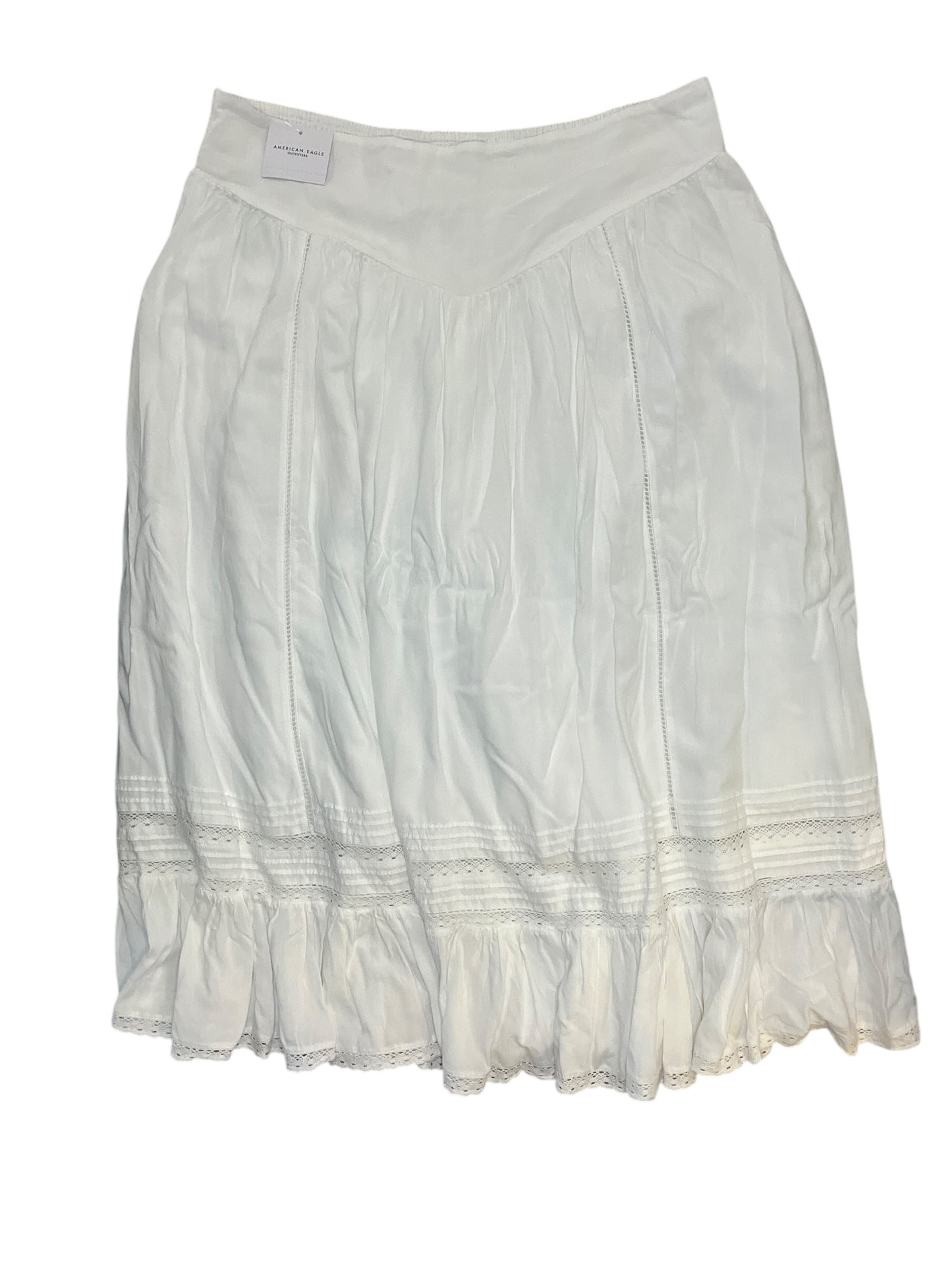 Skirt Midi By American Eagle In White, Size:Xl