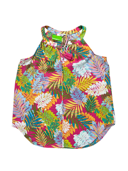 Top Sleeveless By Rose And Olive In Tropical Print, Size:M